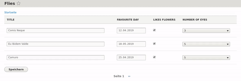 Drupal Views Entity Form Fields in action