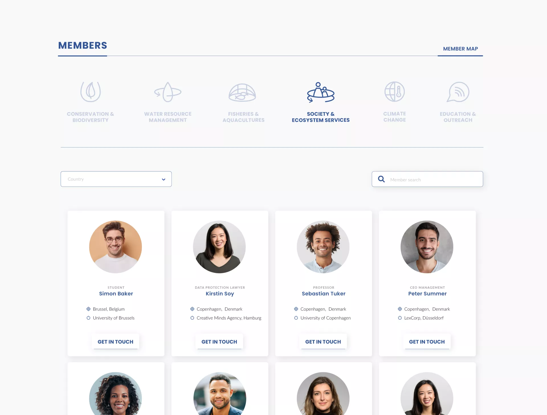 Aquahub Member Ansicht