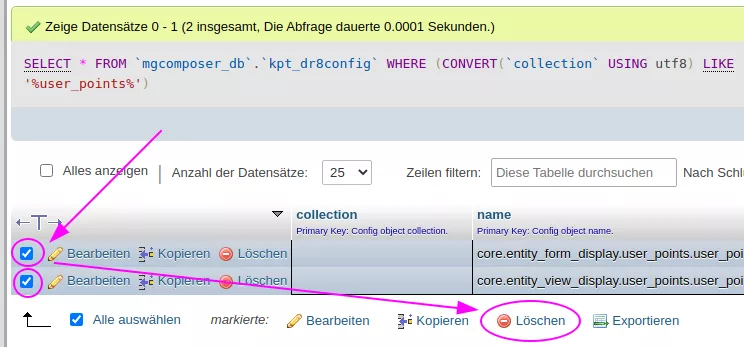 Phpmyadmin Table View Screenshot Selection