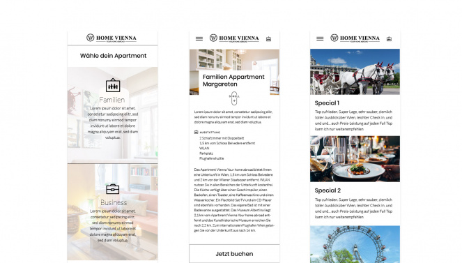 Responsive Webdesign Home Vienna