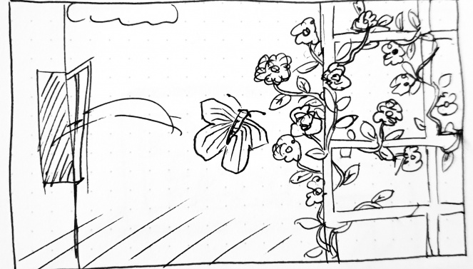 Storyboard Schmetterling