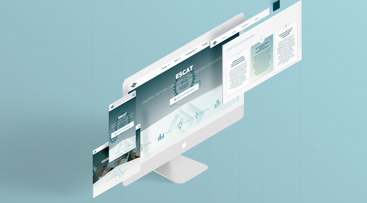 Escat Webdesign Mockup
