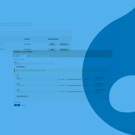 Create custom Drupal forms with vertical tabs